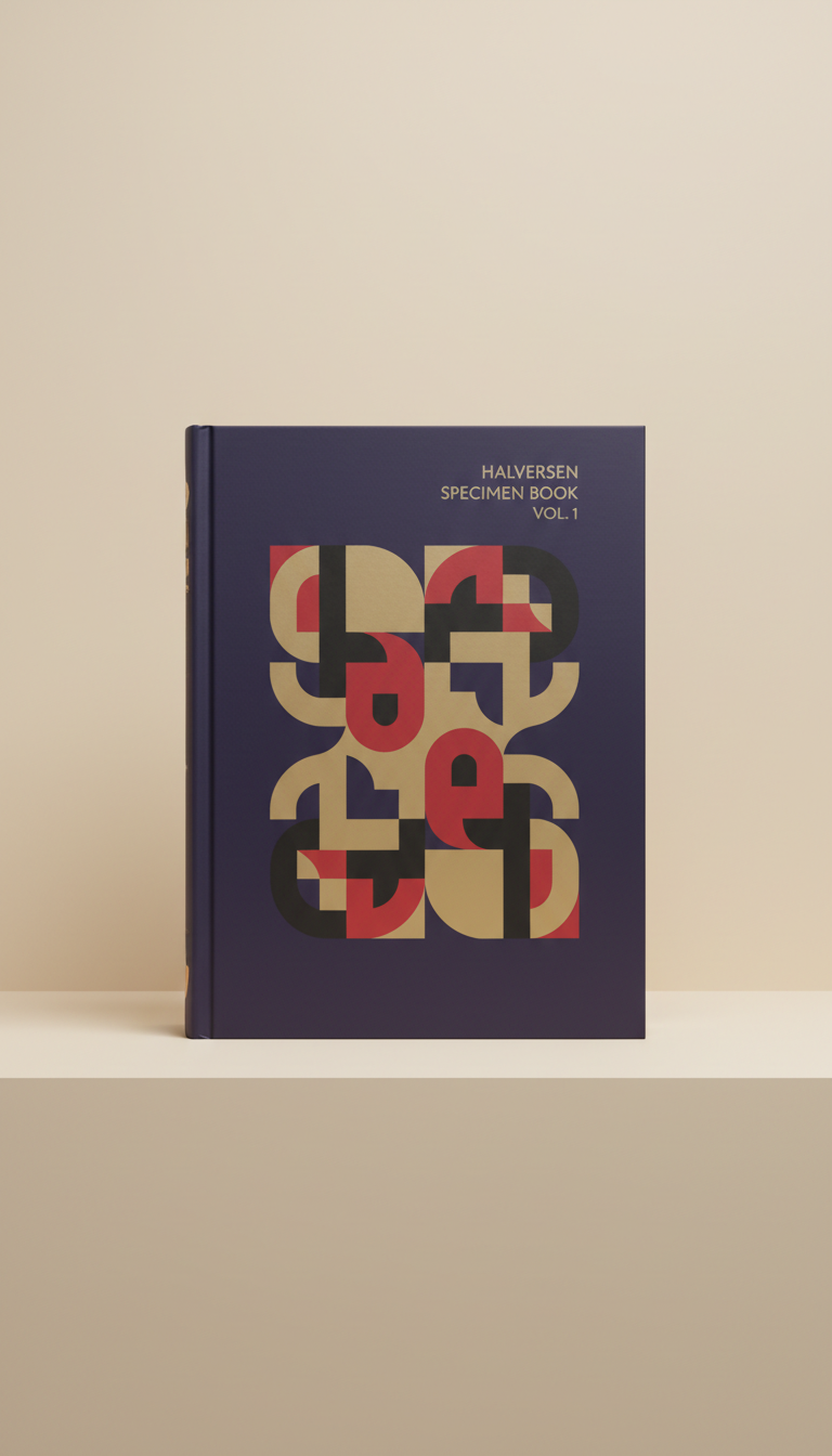 Specimen Book With Oversized Spreads
