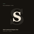 Slab Condensed Display Pack typeface specimen cover