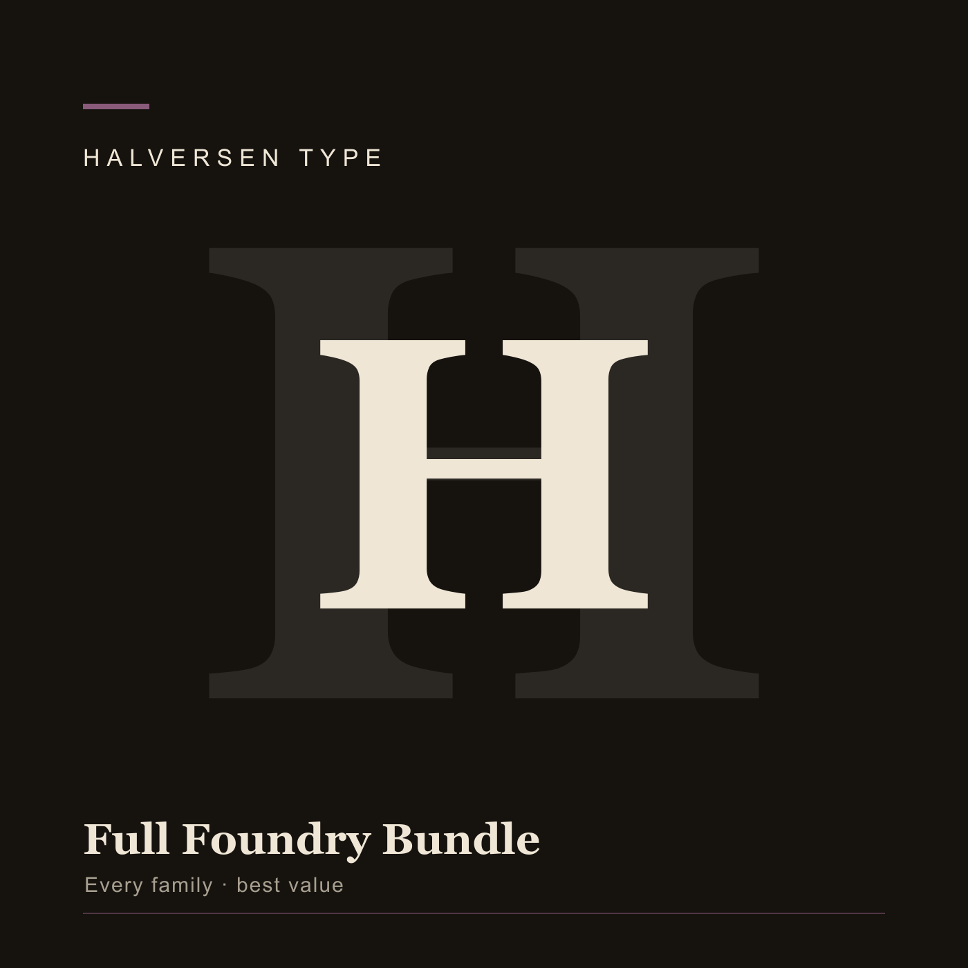 Halversen Type Full Foundry Bundle cover